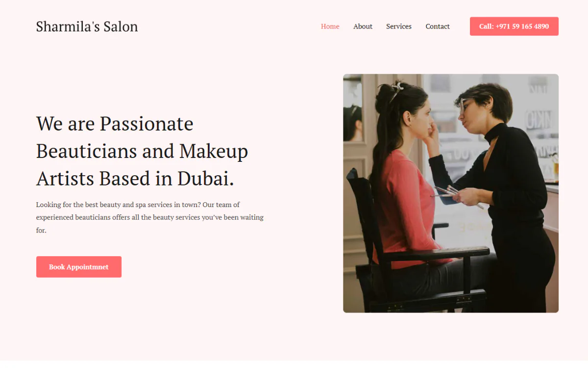 Luxury Hair Salon Website